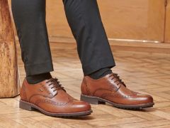 Chaussures derby en cuir marron Jasper