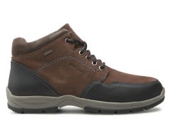 Chaussures montantes en cuir marron Lenny