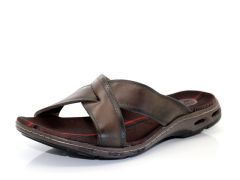 Sandales mules Pegada en cuir marron