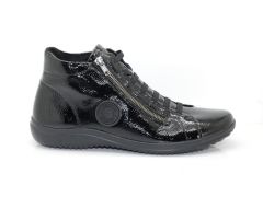 Tennis montante Remonte vernis noir
