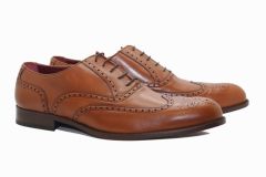 Chaussures richelieu Brett en cuir cognac 