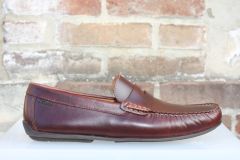 Mocassins loafers en cuir marron