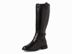 Bottes Tamaris en cuir noir