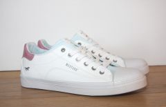 Tennis fantaisie blanc et bleu Océane