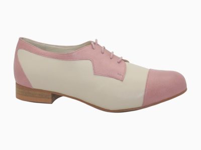 Derbies bicolore en cuir Glam