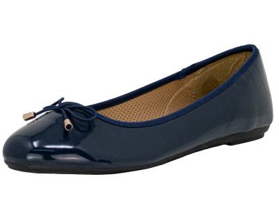 Ballerines vernis bleu Stella