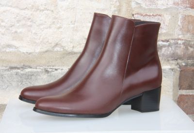 Bottines en cuir marron brun Apache