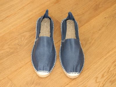 Espadrilles en coton bleu