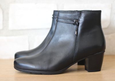 Bottines à talon Gabor en cuir noir