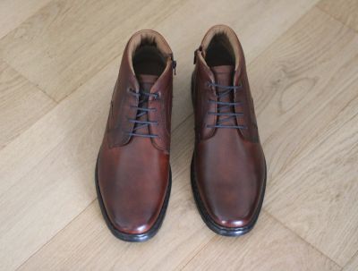 Chaussures montantes en cuir marron Alastair