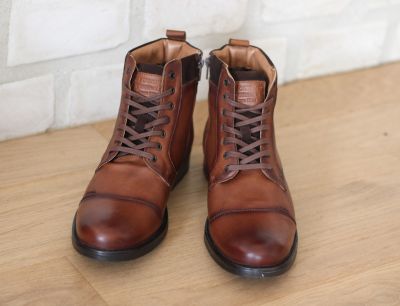 Chaussure homme Pegada montante marron en cuir - Anjou-chaussures