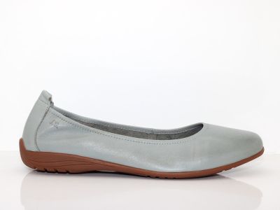 Ballerines souples Fenja en cuir bleu