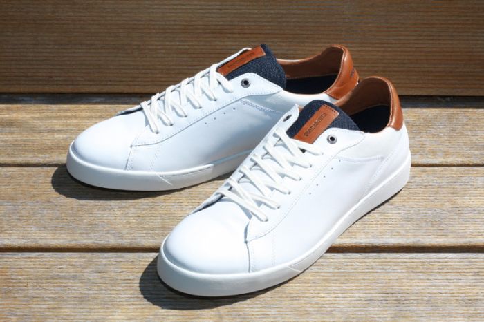 Baskets en cuir blanc de la marque pour homme Redskins