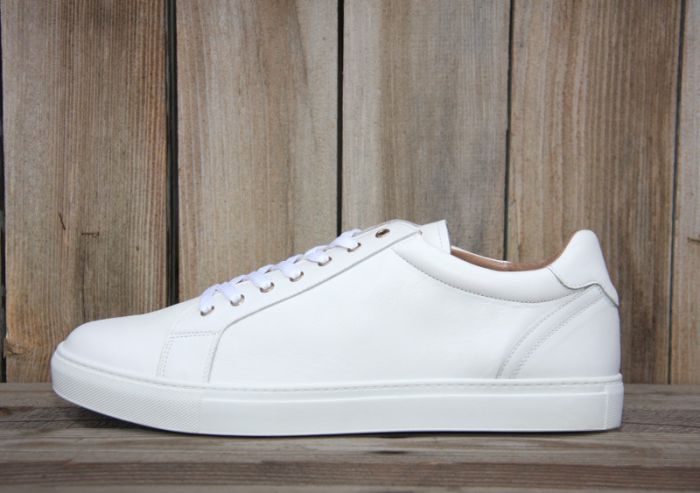 Tennis en cuir blanc Félix pour homme en 48, 49 et 50