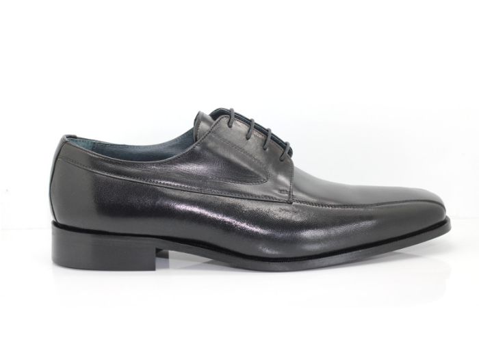 Chaussures l gantes pour homme en cuir noir en grande pointure 48 52